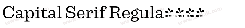 Capital Serif Regula字体转换